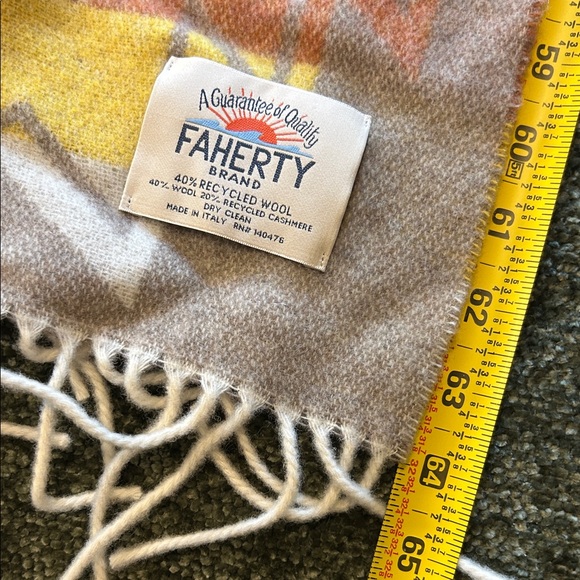 Faherty Multicolor Geometric Scarf - Picture 6 of 6